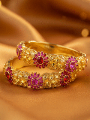 3 (102) Simple Daily Use Bangles – Lightweight Silver Plated Design