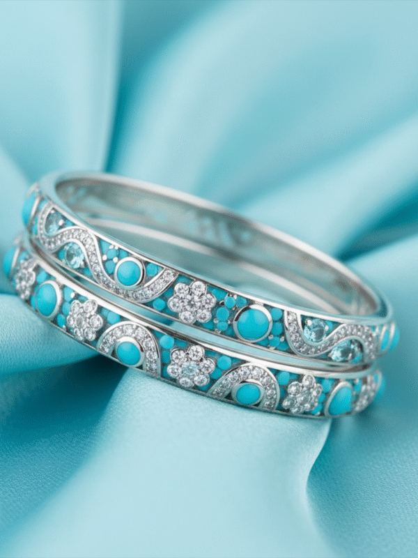 3 (107) Modern Fashion Bangles – Lightweight Crystal Design for Women