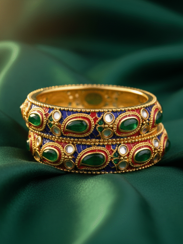 Arvenne Glow – The Gilded Horizon Bangles