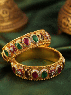 3 (73) Aureline D’or – The Golden Mirage Bangles
