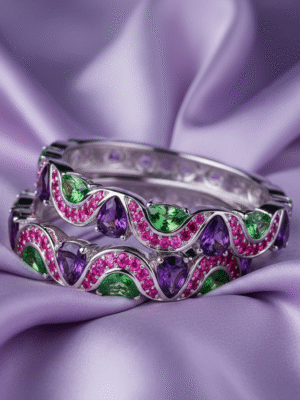 3 (77) Classic Everyday Bangles – Comfortable Silver Plated Jewelry