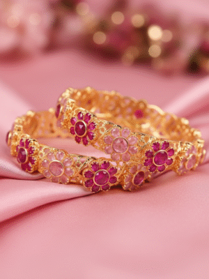 3 (83) Lightweight Daily Wear Bangles – Simple Alloy Design for Women