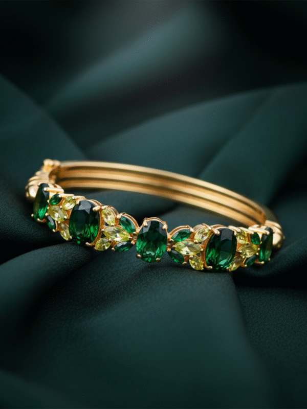 3 (84) Trendy Party Wear Bangles – Crystal Studded Modern Jewelry