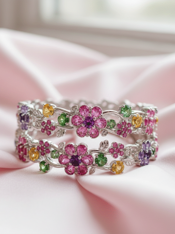 3 (92) Trendy Wedding Bangles – Heavy Kundan Stone Jewelry for Brides