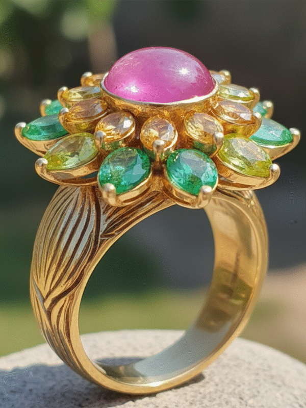 4 (15) Shiny Sparkling Crystal Evening Ring