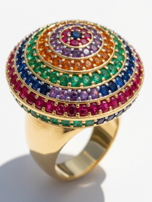 4 (27) Trendy Casual Ring – Adjustable Rose Gold Plated Design