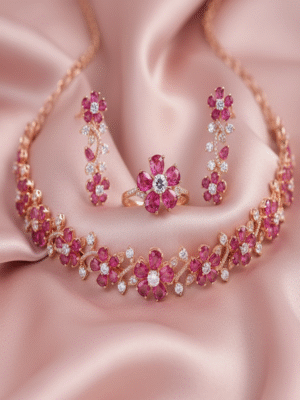 1 (10) Vanelisse Grace – The Regal Horizon Party Wear Jewellery Set