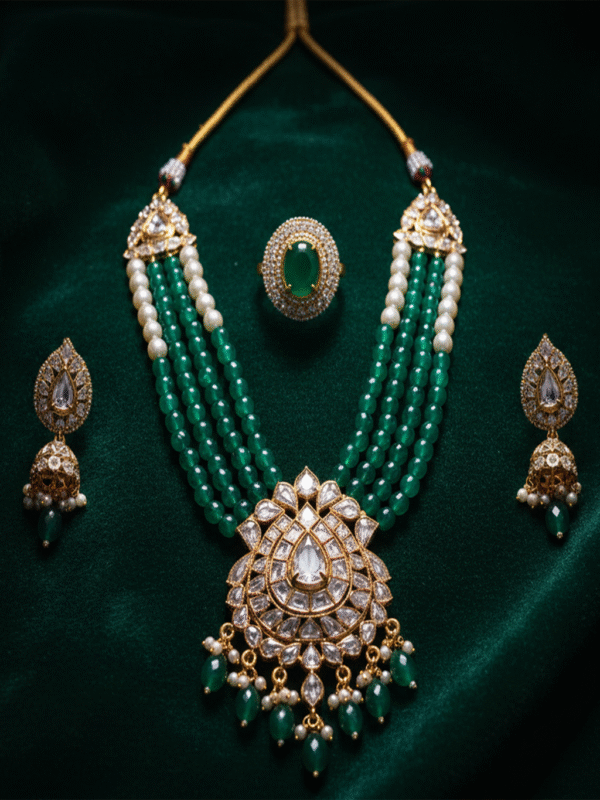 Sylvienne Ray – The Aurora Glow Party Wear Jewellery Set