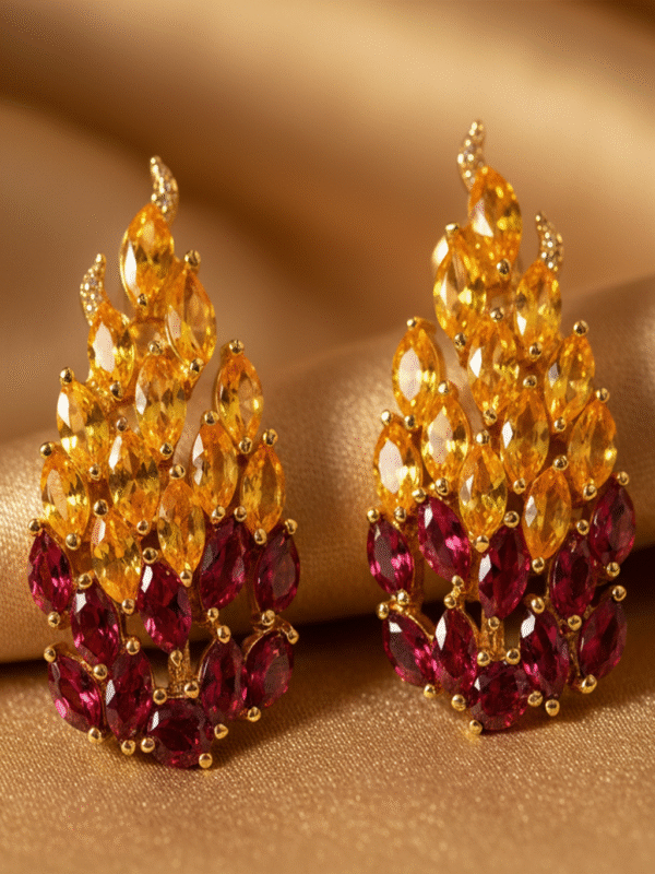 Veloria Ember – The Radiant Flame Earrings