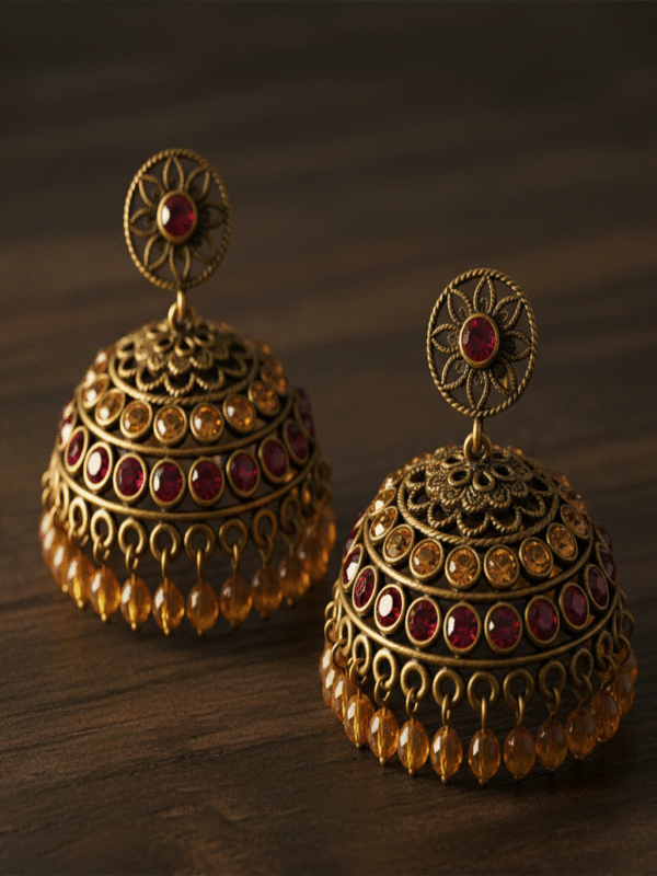 Seralyn Aura – The Golden Petal Earrings
