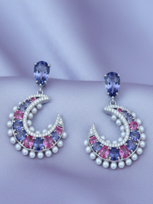 1 (169) Orlissa Moon – The Silver Halo Earrings