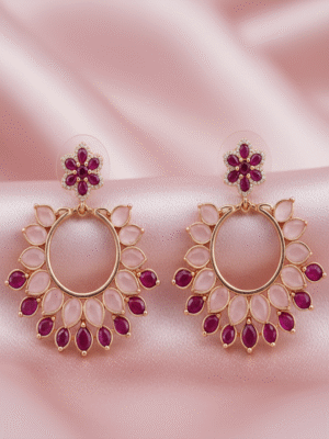 1 (185) Rosmira Dawn – The Blushing Radiance Earrings