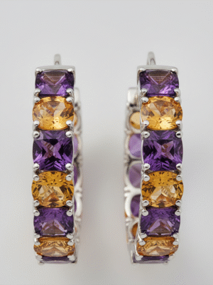 1 (188) Aurivienne Luxe – The Diamond Bloom Earrings