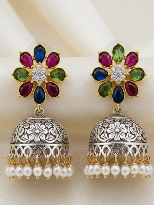 Lunavelle Charm – The Celestial Bloom Earrings