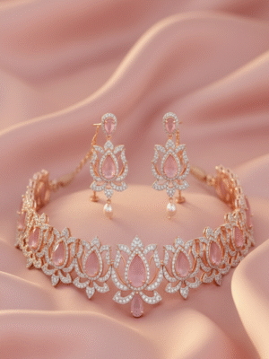 1 (22) Elorine Vow – The Eternal Glow Party Wear Jewellery Set
