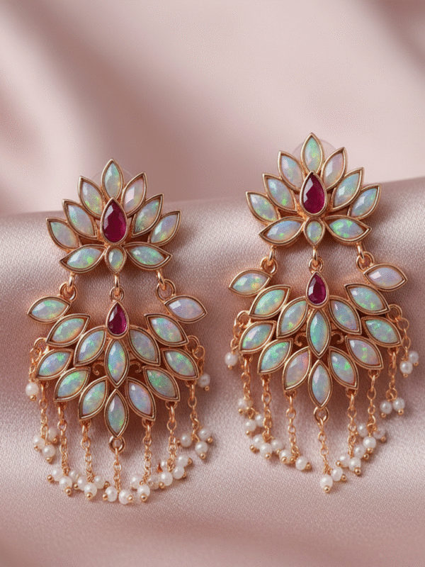 1 (220) Daily Wear Earrings – Lightweight Alloy Simple Design