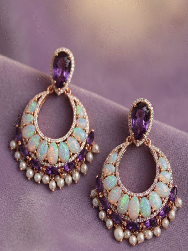 1 (226) Classic Evening Earrings – Diamond Look Crystal Danglers