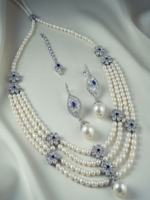 1 (23) Nuvessa Glint – The Luxe Horizon Party Wear Jewellery Set