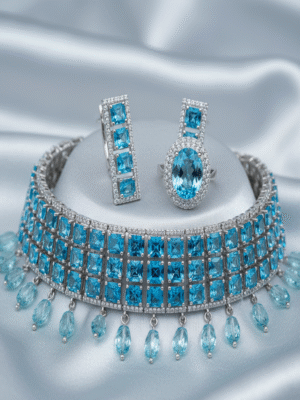 1 (28) Velina Luxe – The Gilded Whisper Party Wear Jewellery Set