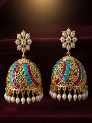 1 (3) Vionara Luxe – The Petal Mirage Earrings