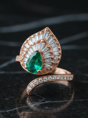 1 (30) Radiant Bloom Ring – Floral Spark