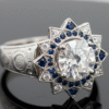 Celestia Bloom Ring – Cosmic Elegance