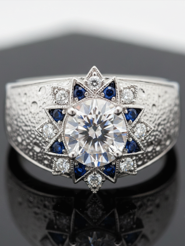 Celestia Bloom Ring – Cosmic Elegance