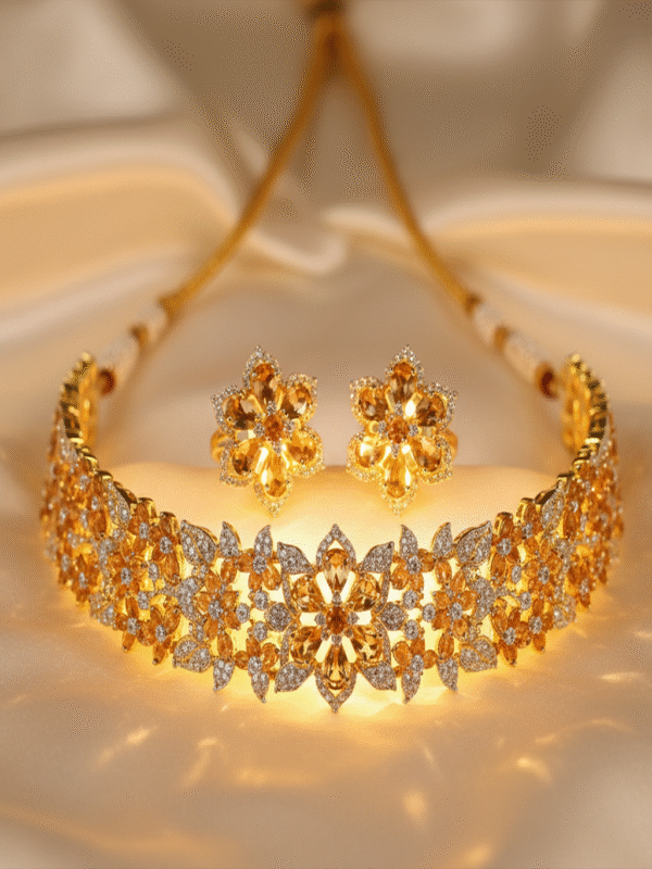 Clarion Veil – The Shimmering Orchid Jewellery Set