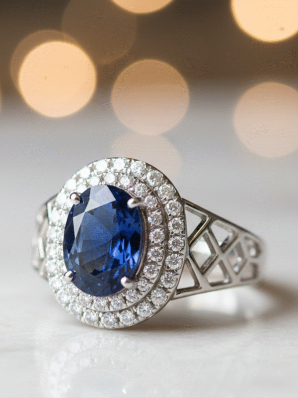 Celestria Noir – The Midnight Radiant Empress Ring