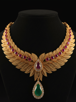 1 (40) Ivarine Lustre – The Golden Halo Necklace