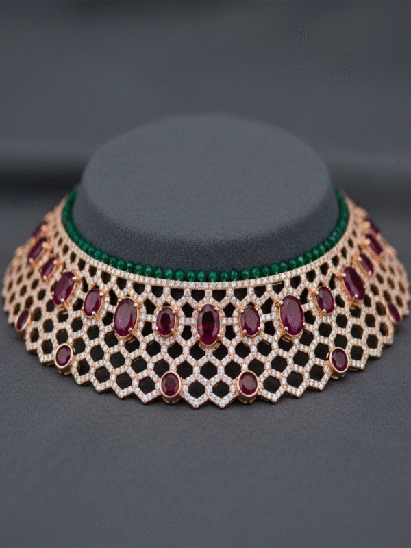 Elarisse Dusk – The Midnight Bloom Necklace