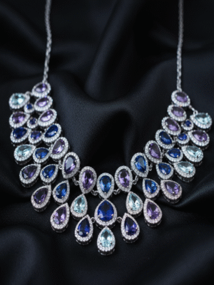 1 (5) Elyndra Faye – The Majestic Glimmer Party Wear Jewellery Set
