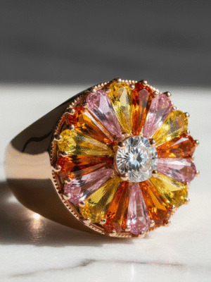 1 (57) Gilded Horizon Ring – Modern Chic