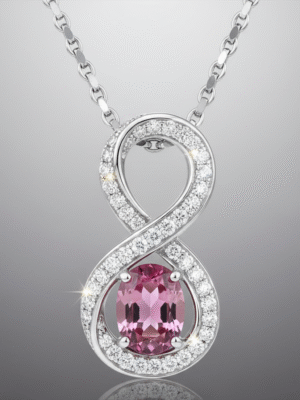 1 (59) Evaryn Gold – The Regal Flame Necklace