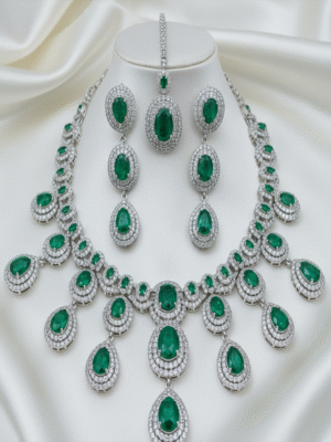 1 (6) Mirelle Glora – The Celestial Charm Party Wear Jewellery Set