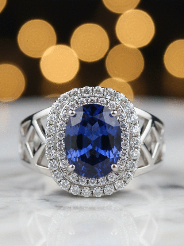 Celestria Noir – The Midnight Radiant Empress Ring
