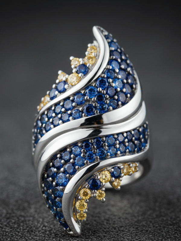 Celestial Bloom Ring – Magical Elegance