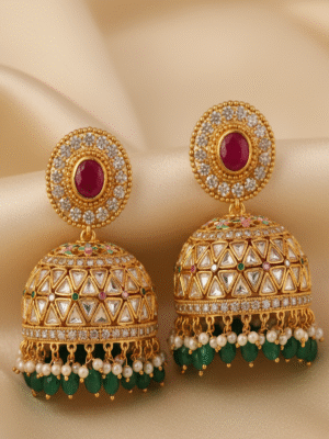 1 (82) Evania Rose – The Blushing Queen Earrings
