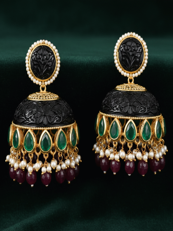 Aurenne Velvet – The Golden Dusk Earrings