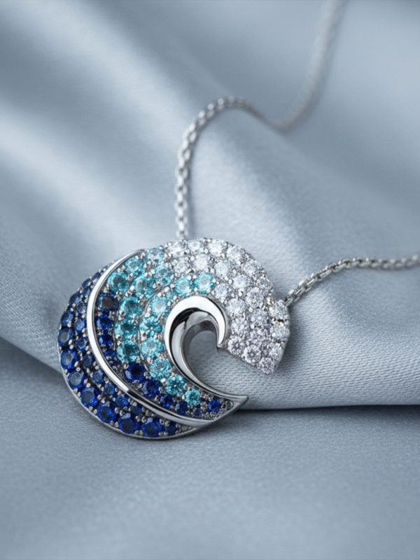 Seraphiel Mist – The Diamond Bloom Necklace