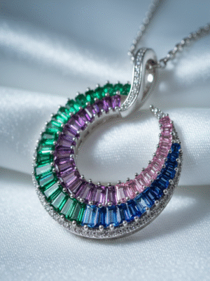 1 (91) Clarisse Dawn – The Regal Horizon Necklace