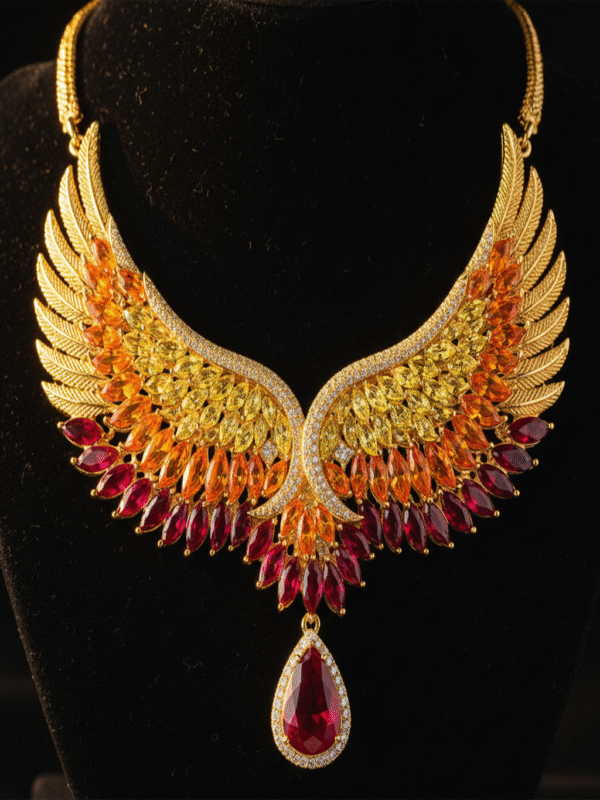 Velanthia Luxe – The Moonlit Charm Necklace