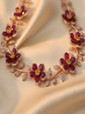 1 (93) Solaira Bloom – The Glowing Symphony Necklace