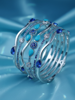 3 (12) Evelyn Raye – The Mirror Bloom Bangles