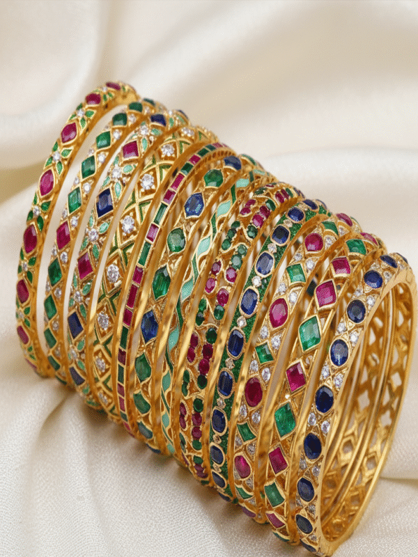 Sylvra Noelle – The Glimmer Petal Bangles