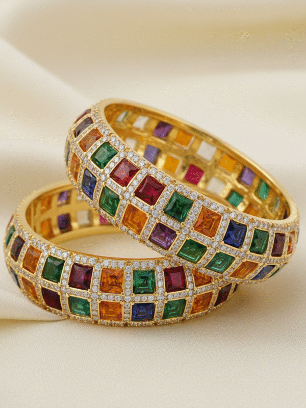 Neraya Bloom – The Rose Halo Bangles