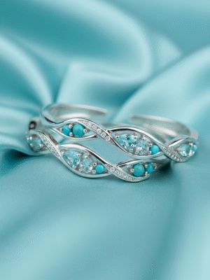 3 (49) Myraelle Dawn – The Opaline Bloom Bangles