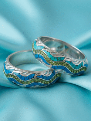 3 (50) Lioren Fay – The Crystal Whisper Bangles