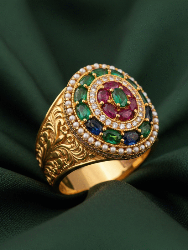 4 (1) Luxury Party Ring – Diamond Look Cocktail Style