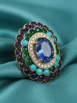 4 (6) Mystic Amethyst Ring – Elegant Gemstone Charm